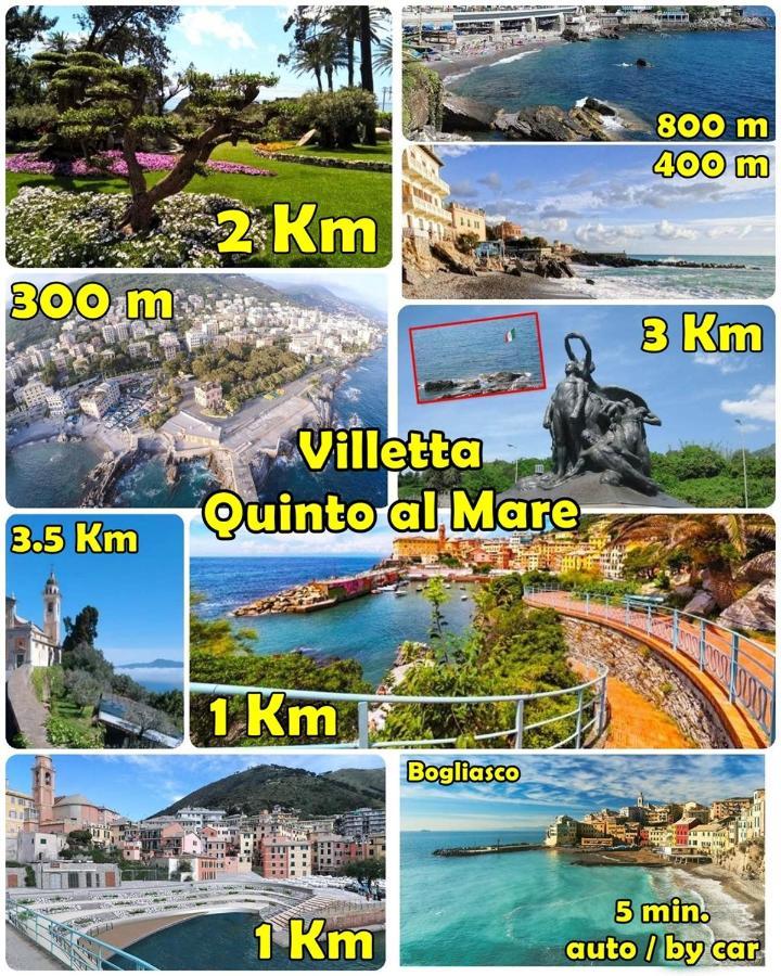 Villetta Quinto Al Mare - 2 Minutes From The Beach Genua Exteriör bild